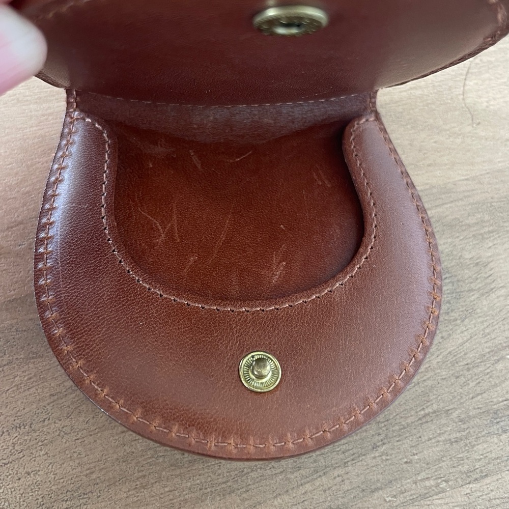 Vintage Coach International Leather Coin Case Chestnut color ๐ - Picture 7 of 10